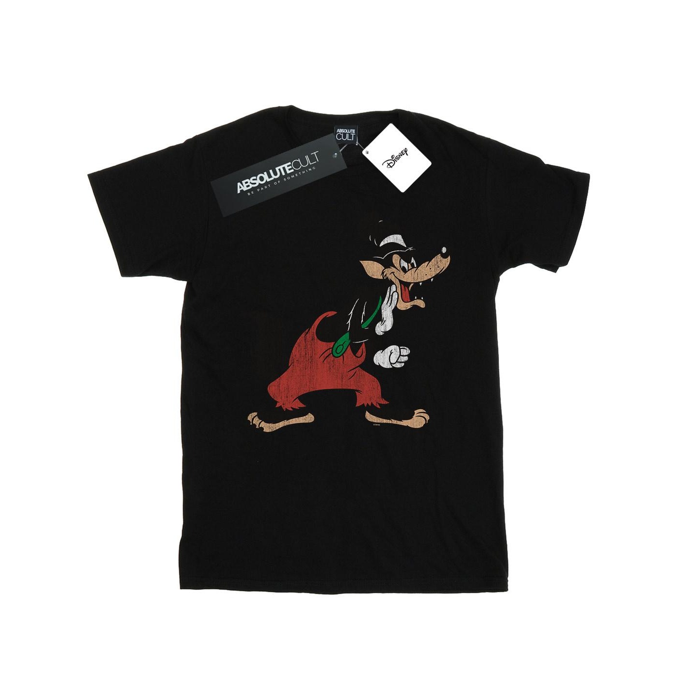 Thumbnail - Disney - "Three Little Pigs Big Bad Wolf" T-Shirt für Mädchen (Schwarz)