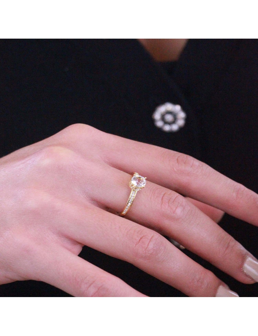 MYC Paris kopia av Elise Ring roséguld och kristall dam – bild 2