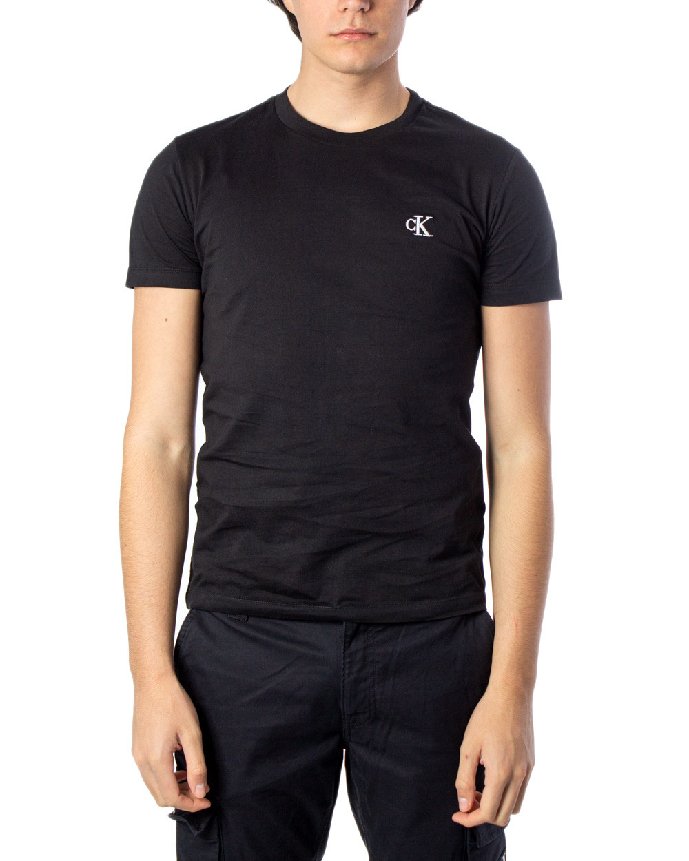 Men's Calvin Klein Essential Slim Organic Cotton T-Shirt in Black