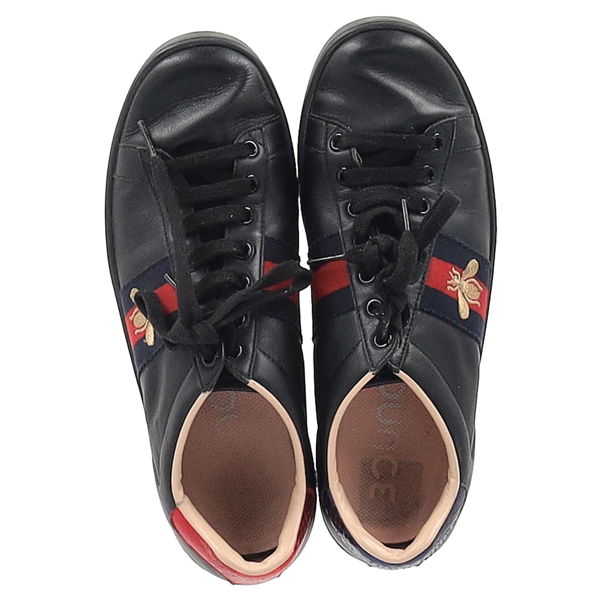 Gucci Pre-owned Gucci Ace Bee Lågskor i Svart Kalvskinn herr – bild 2