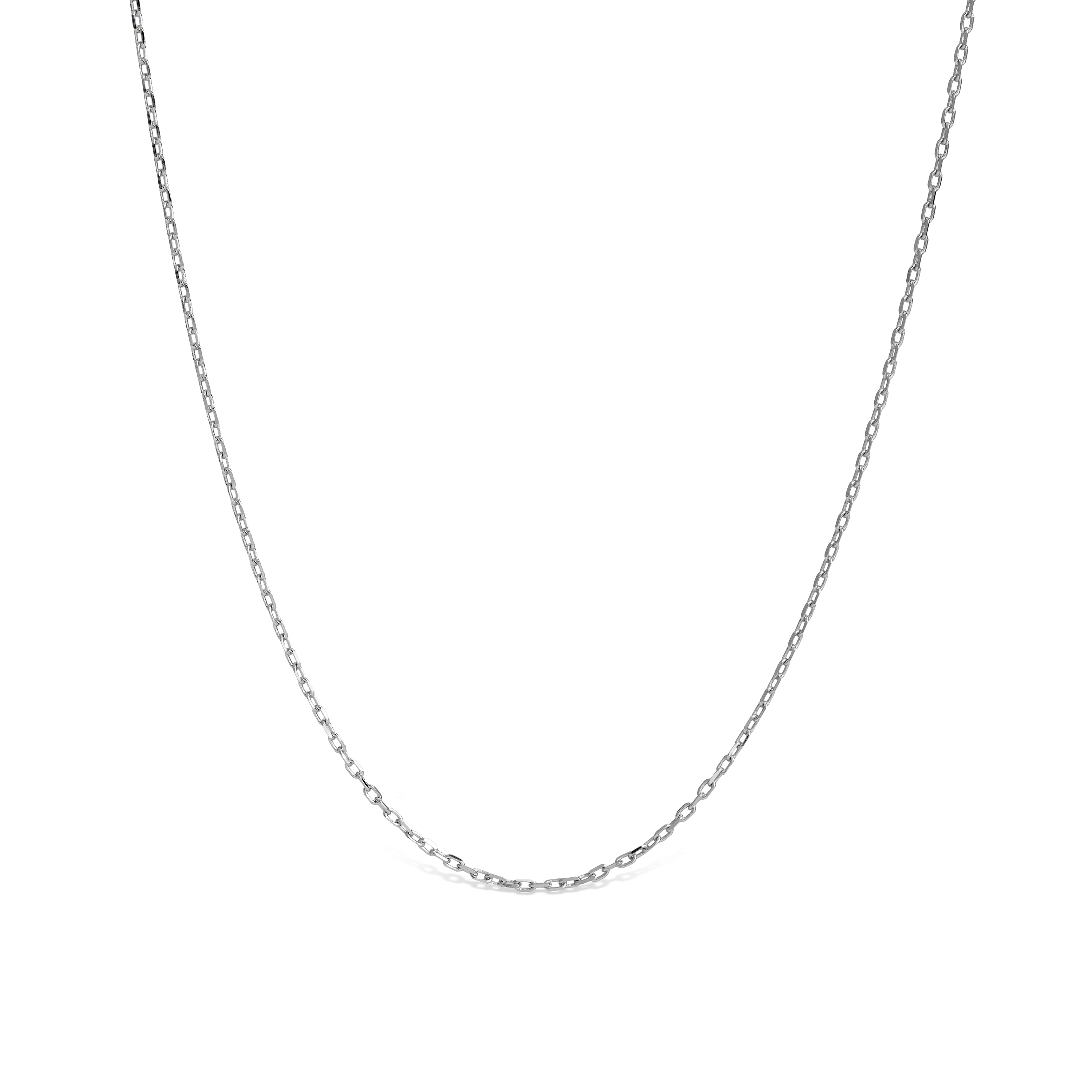 Luxenter-kedja i 925 sterling silver med rodiumpläterad yta