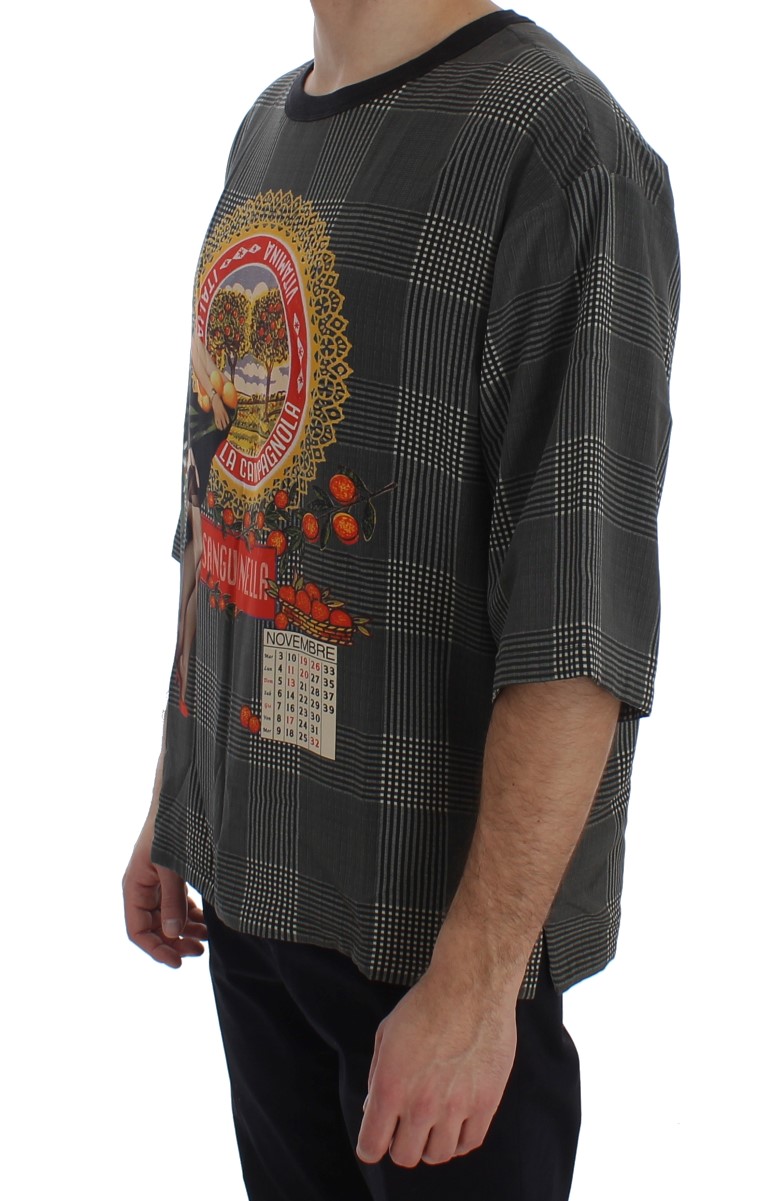 Dolce&Gabbana Crewneck SANGUINELLA ITALIA Tryckt Siden T-shirt herr – bild 2