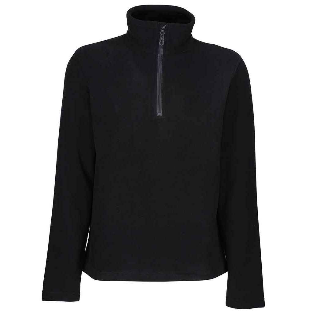 Thumbnail - Regatta Mens Honestly Made Recycled Half Zip Fleece (Schwarz)