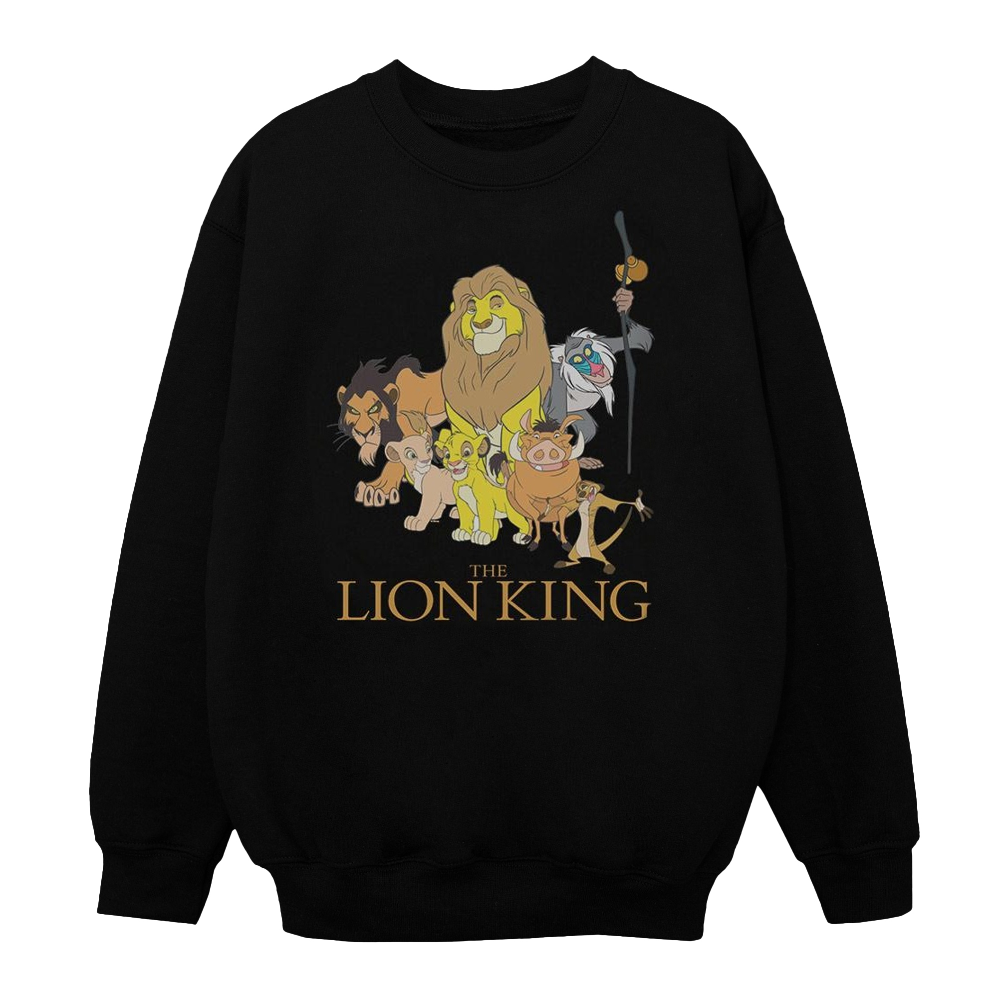 Thumbnail - Disney - "The Lion King Group" Sweatshirt für Mädchen (Schwarz)