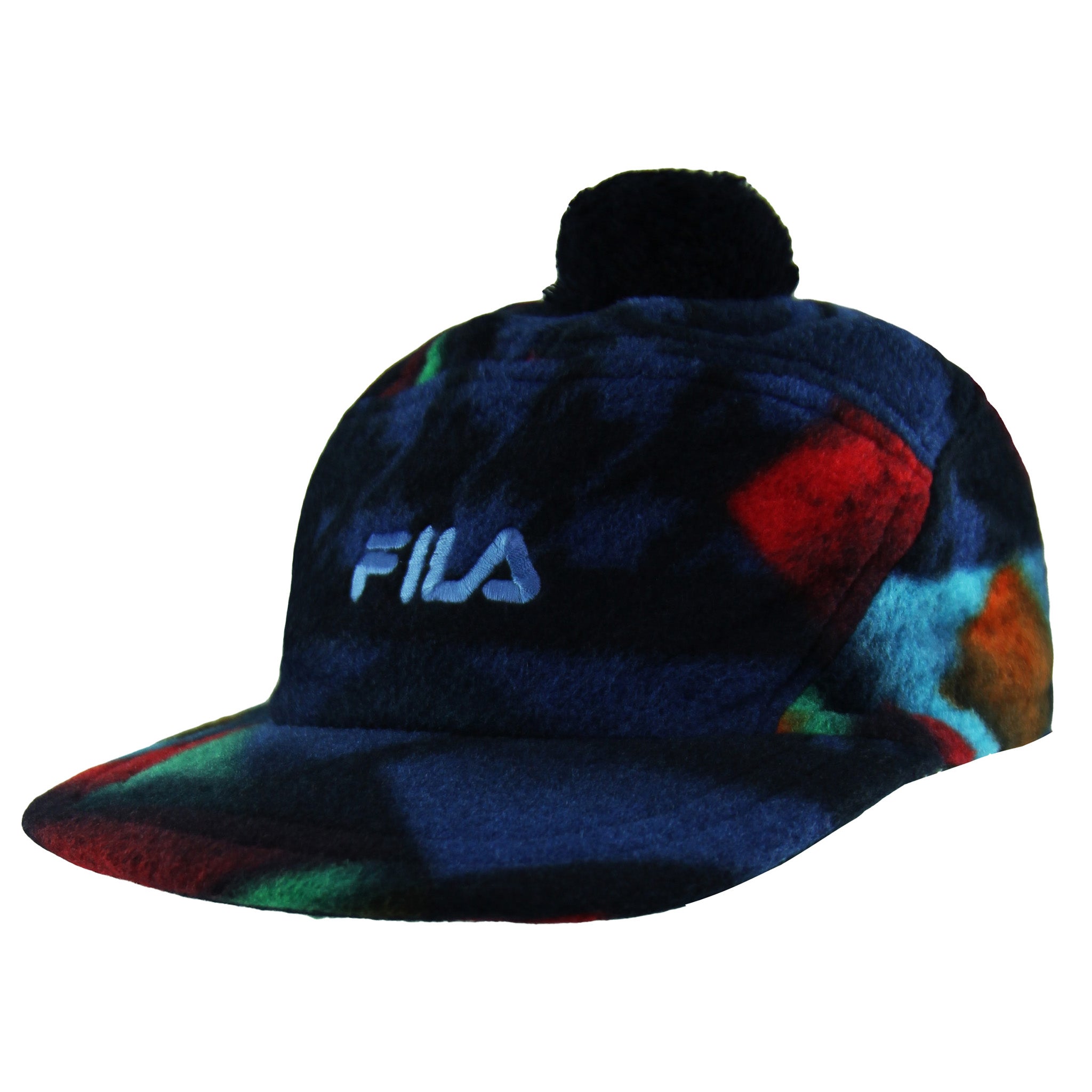 Thumbnail - Fila Fleece Pom Pom Damen Marineblaue Mütze