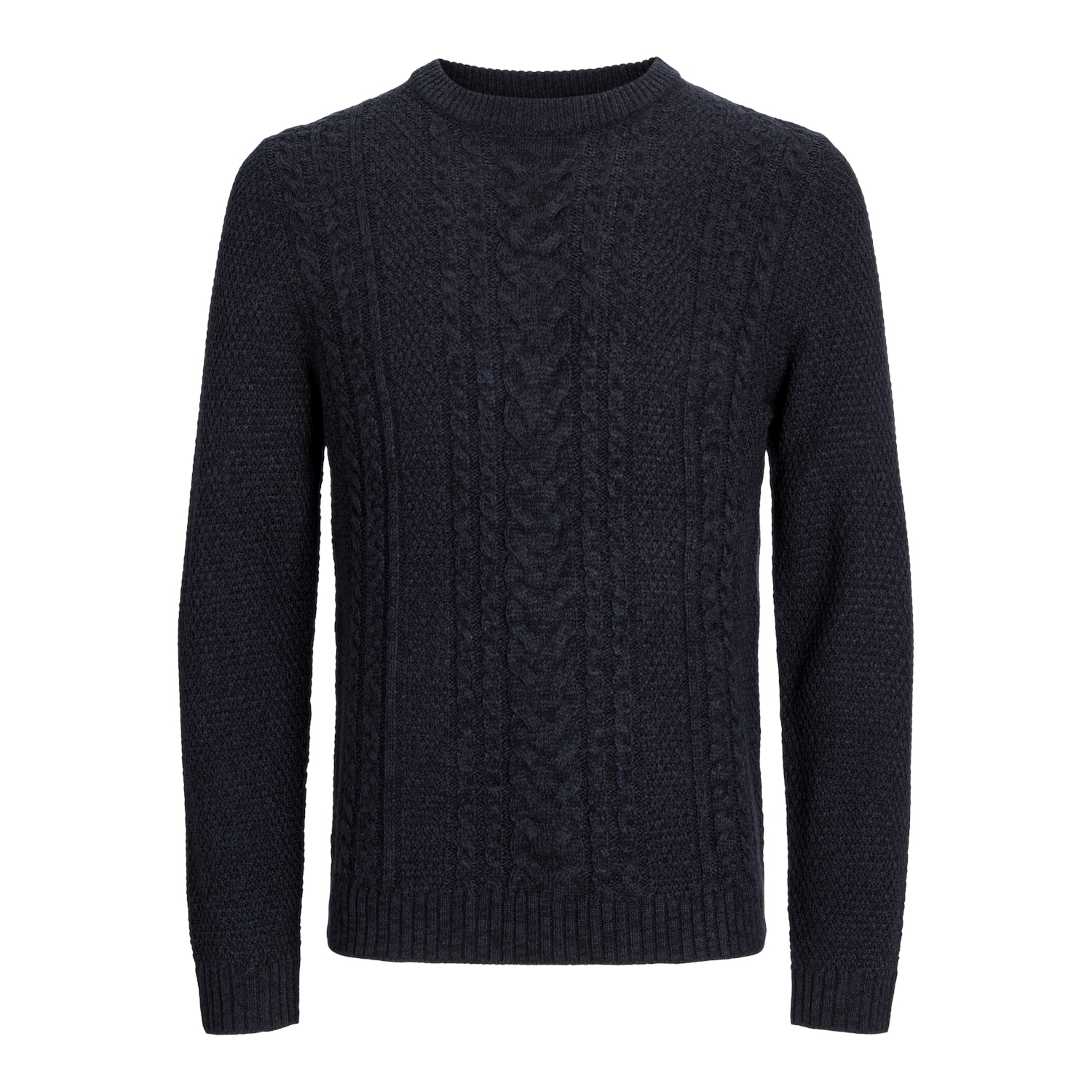 Thumbnail - Produkt Pullover Craig Kabelstrick Rundhals Blau