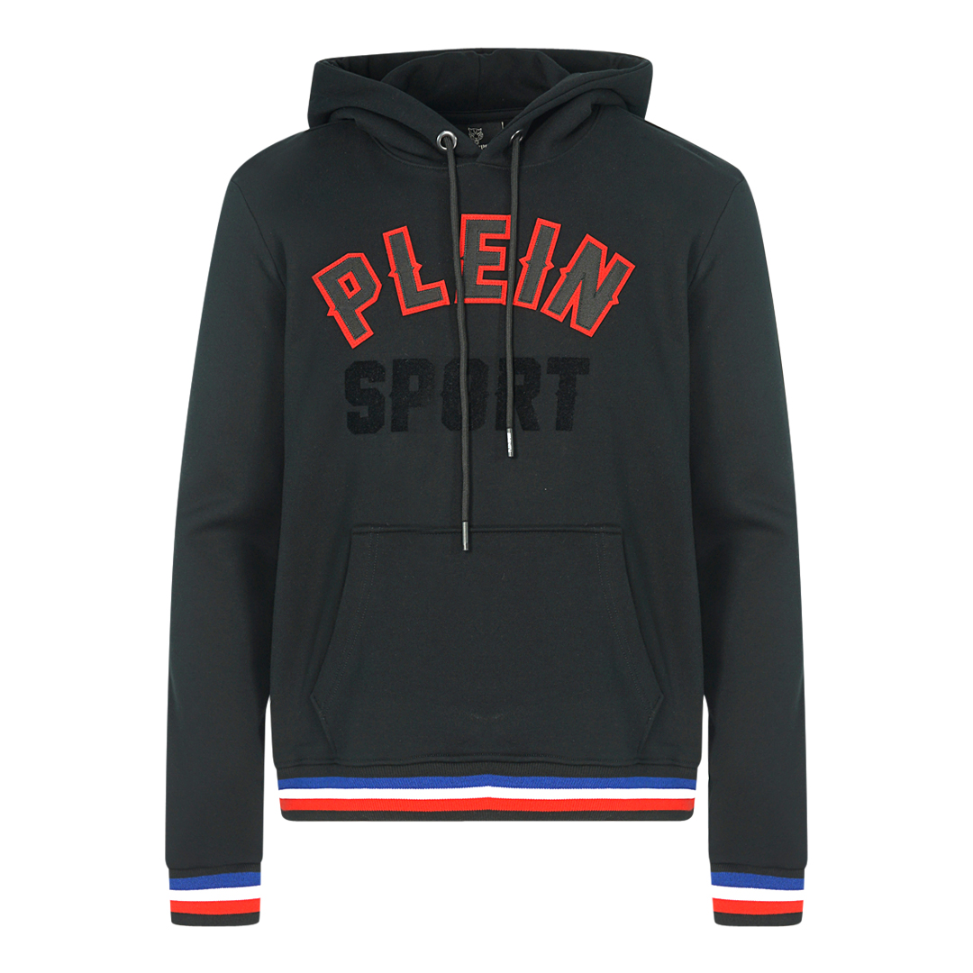 Thumbnail - Philipp Plein Sport Black 3D Logo Black Hoodie