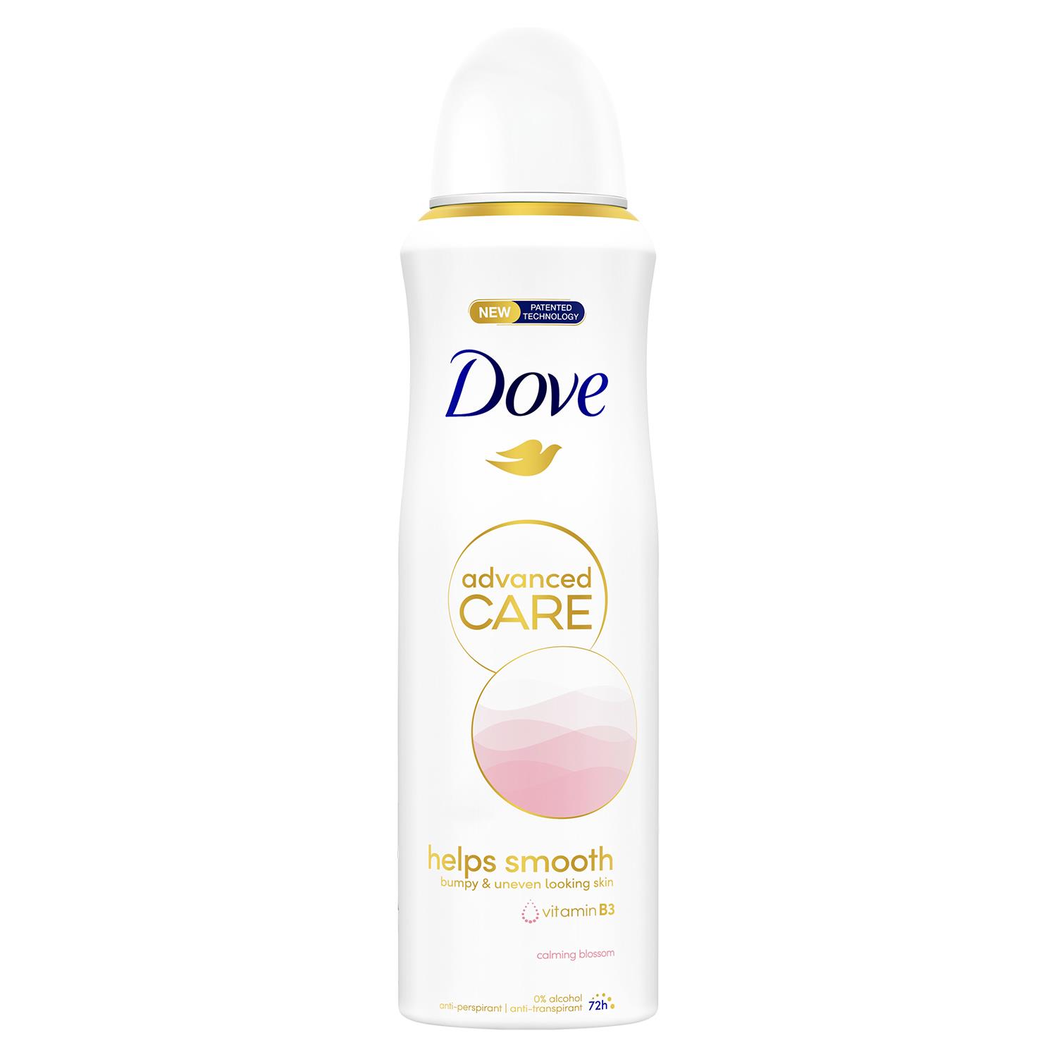 Dove Advanced Care Antiperspirant Deodorant Spray 72H, Calming Blossom