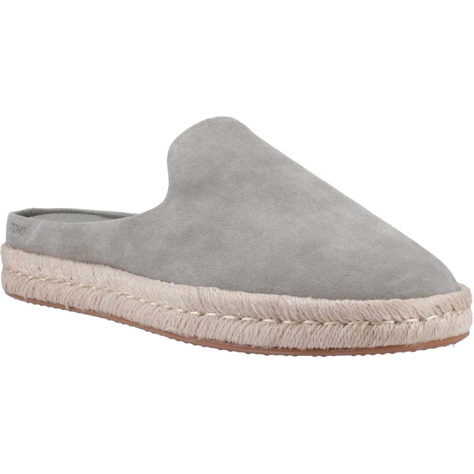 Thumbnail - TOMS Santiago Mule Leder Herren Hausschuhe in Vetiver-Grau
