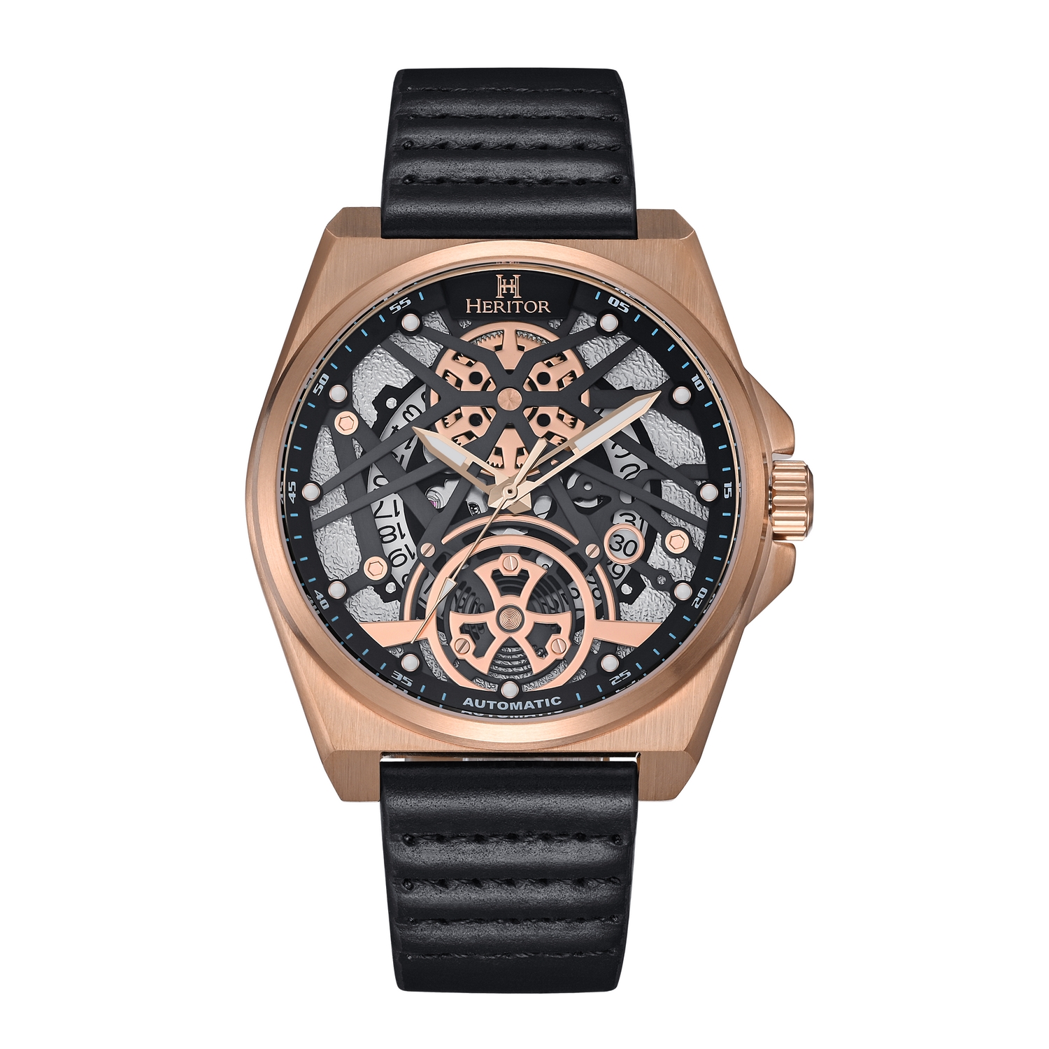 Thumbnail - Automatische Romero-Heritor-Uhr mit Lederarmband