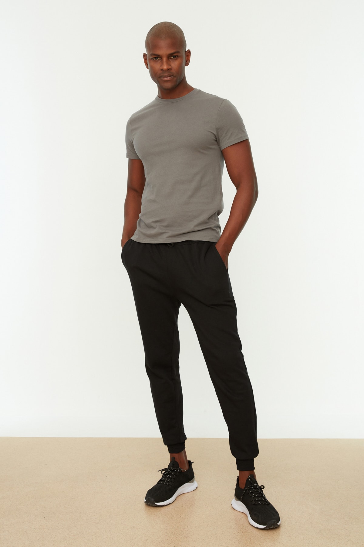 Herrers Joggingbyxor med Elastisk Midja