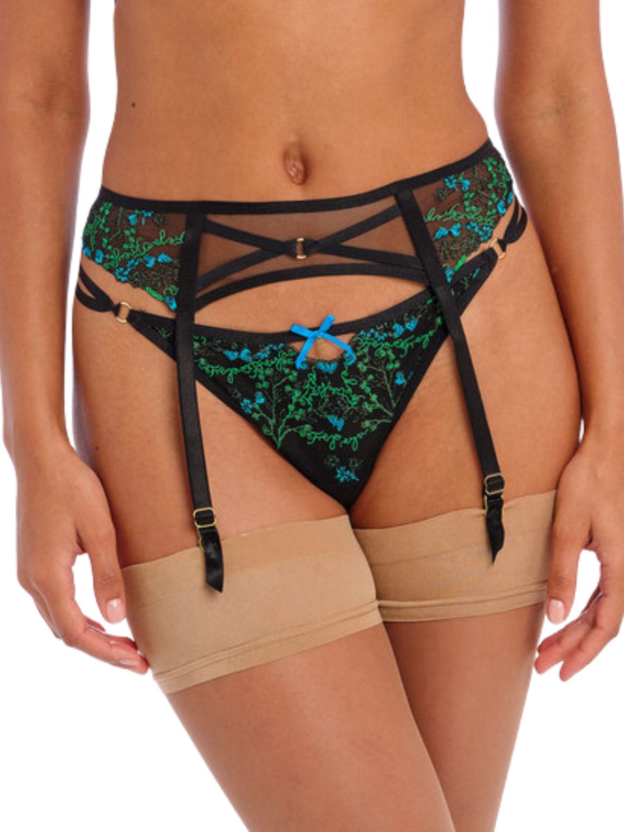 Freya Womens Show-off Suspender - Black Polyamide - Size Small