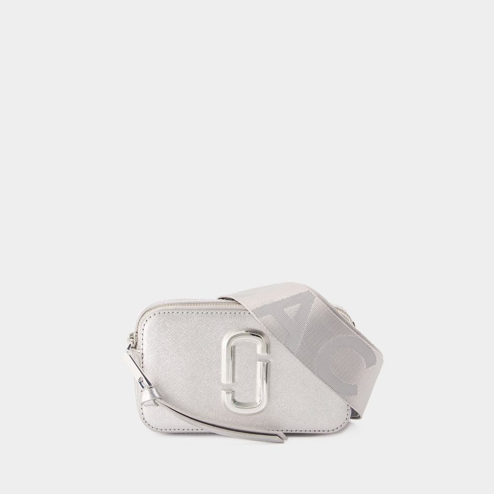 Thumbnail - The Snapshot Schultertasche - Marc Jacobs - Leder - Silber