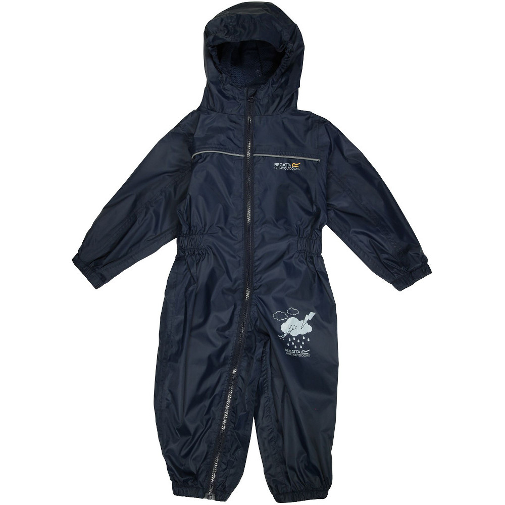 Regatta Kids Kids Puddle Iv Waterproof All-In-One Suit - Navy - 18-24m - Image 5