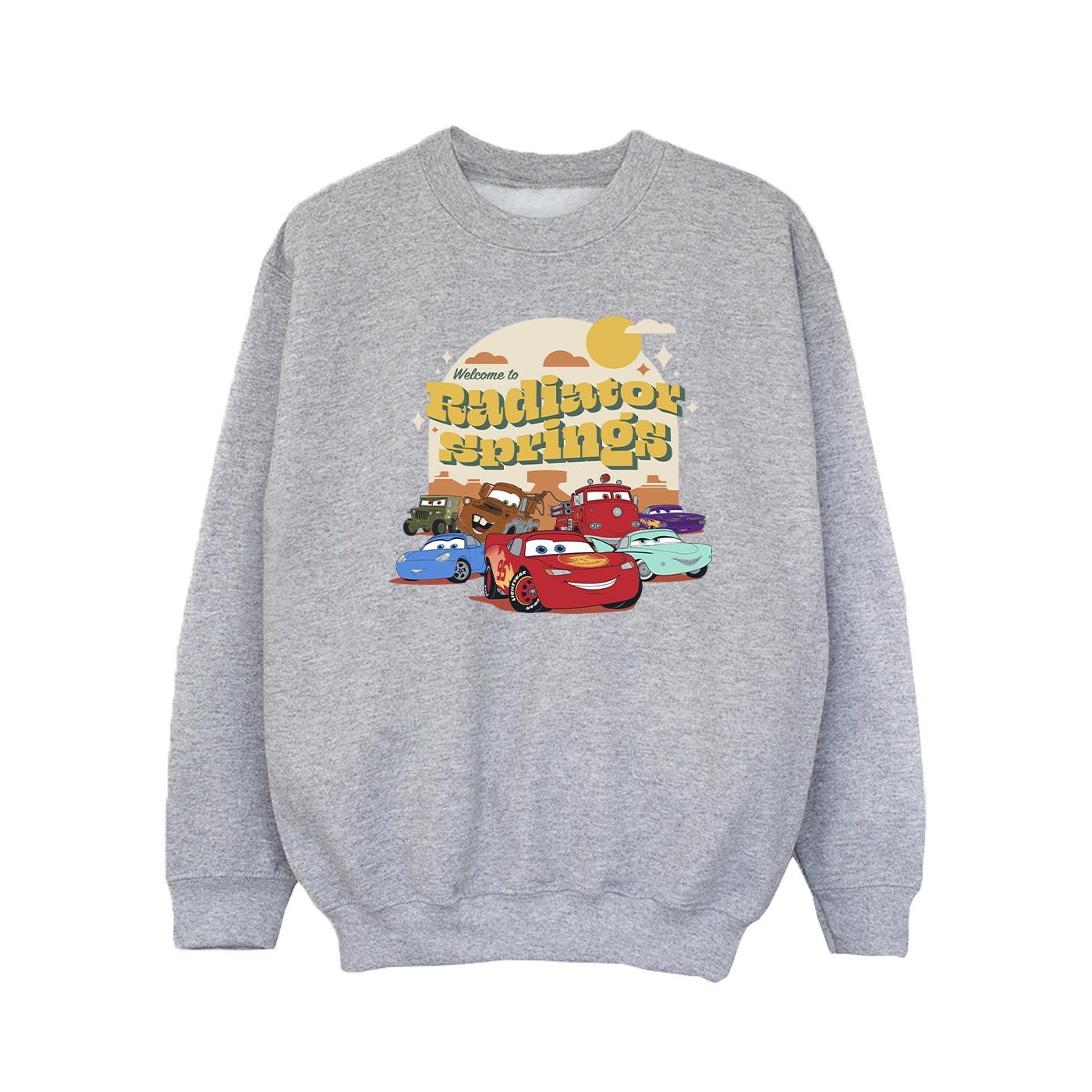 Thumbnail - Disney - "Cars Radiator Springs Group" Sweatshirt für Mädchen (Grau)
