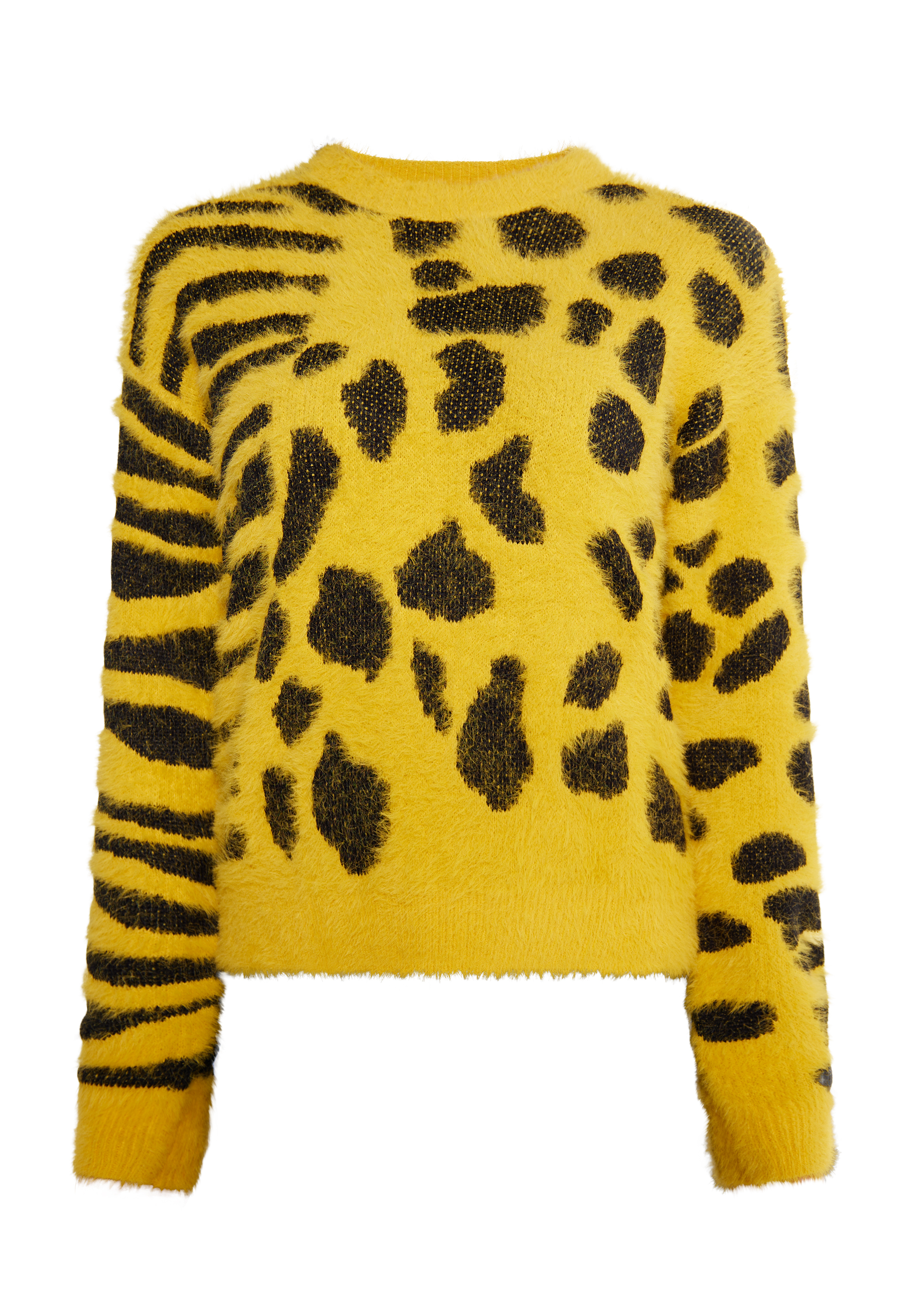 Thumbnail - Mymo Strickpullover Damen dunkelgelb