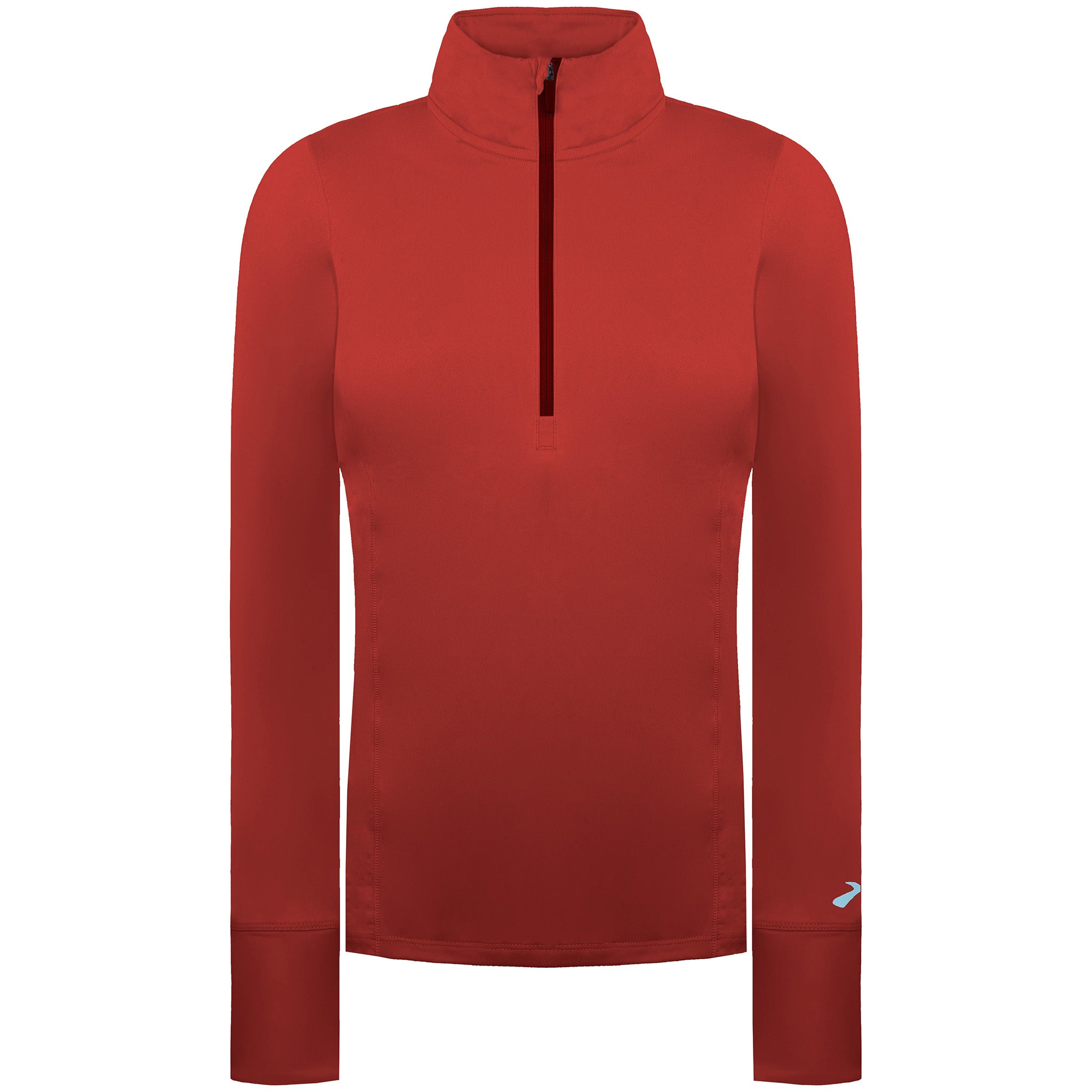 Brooks Dash 1/2 Zip Womens Dark Red Running Top