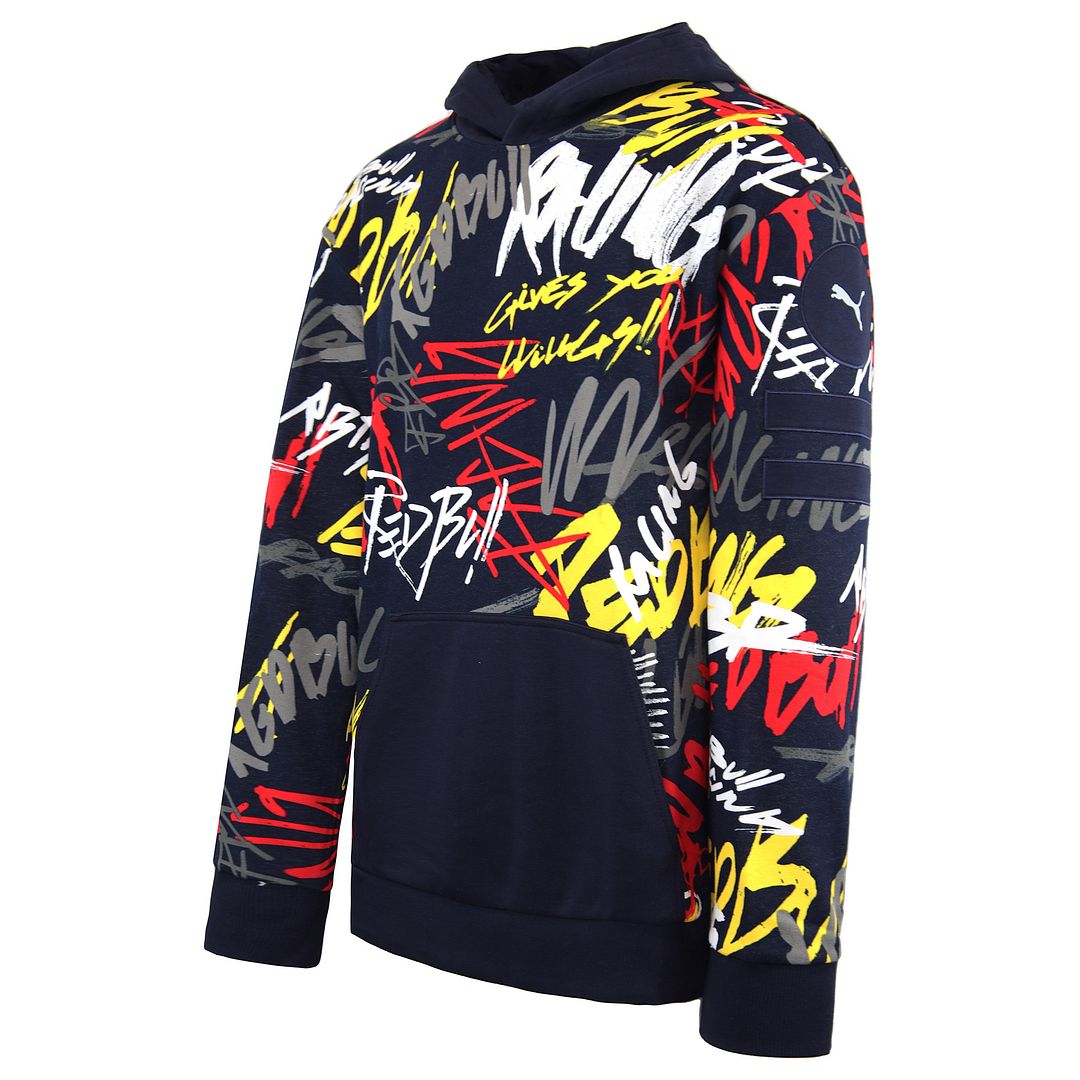 Puma Red Bull Racing Street Midlayer Hoody Navy Herr Pullover Jumper 595145 01 hoodies – bild 2