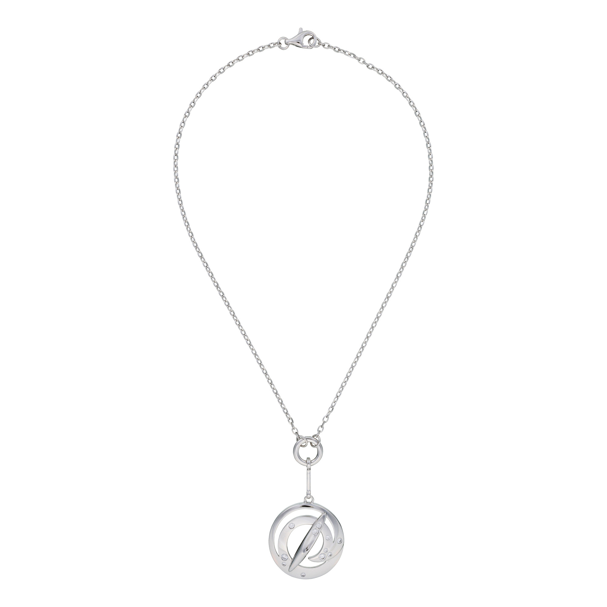 Orphelia Damen-Kette aus 925er Sterlingsilber mit Anhänger – Silber ZH-4494