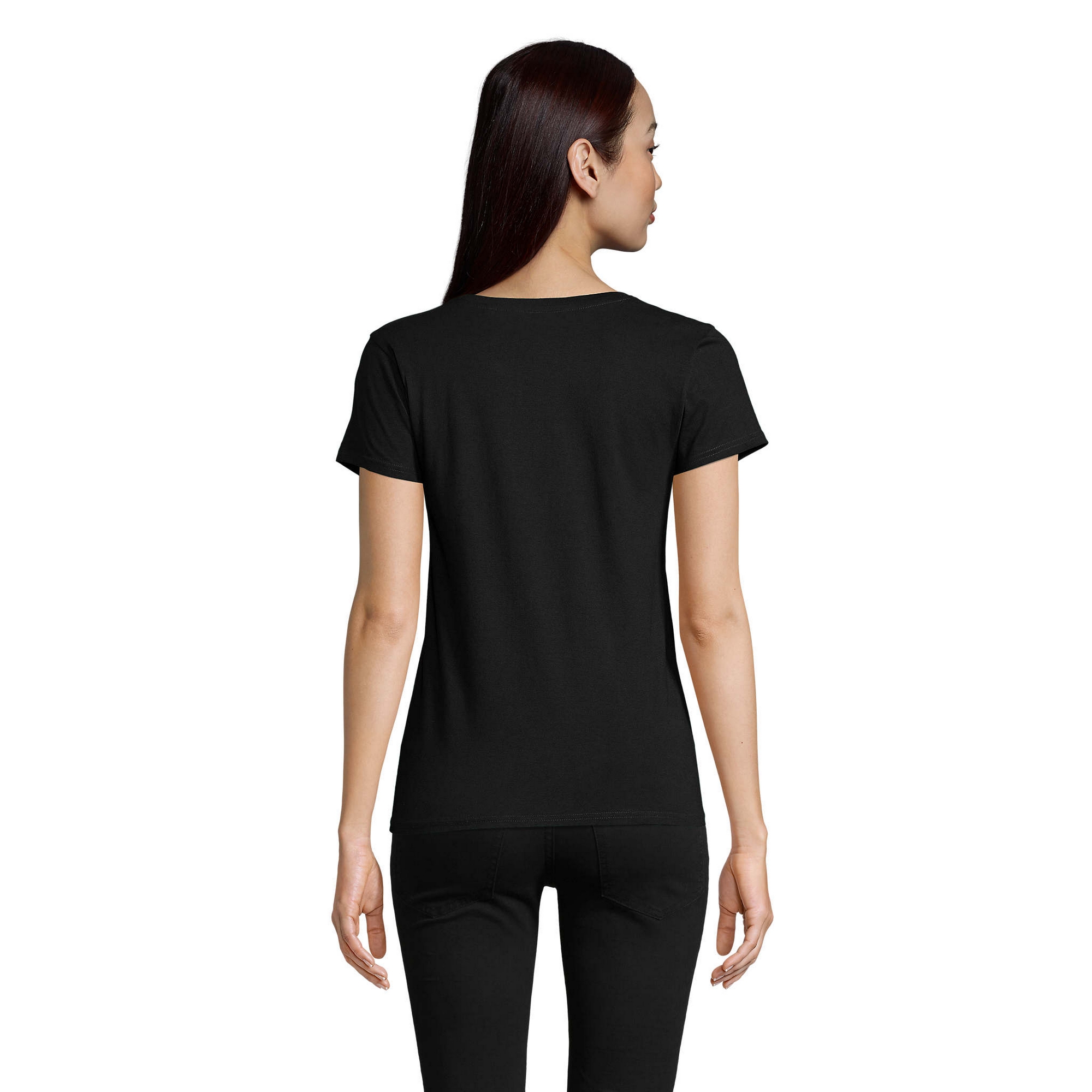 SOLS Pioneer T-shirt dam/dam (Djupt svart) – bild 2