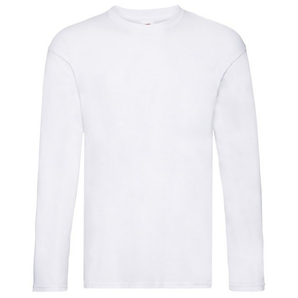 Thumbnail - Fruit of the Loom - "Original" T-Shirt für Herren Langärmlig (Weiß)