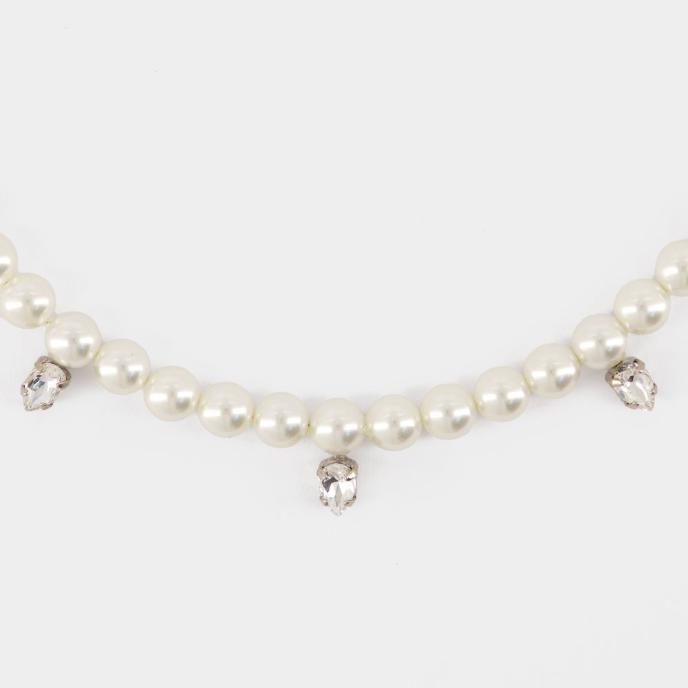 Thumbnail - Pearl & Crystal Dagger Halskette - Simone Rocha - Perle - Beige