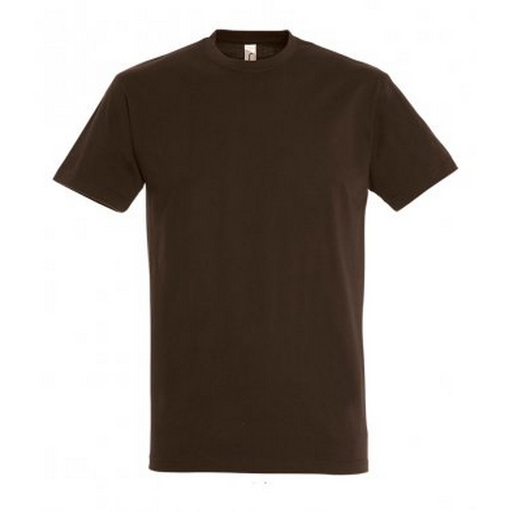 Thumbnail - SOLS Mens Imperial Heavyweight Short Sleeve T-Shirt (Schokolade)
