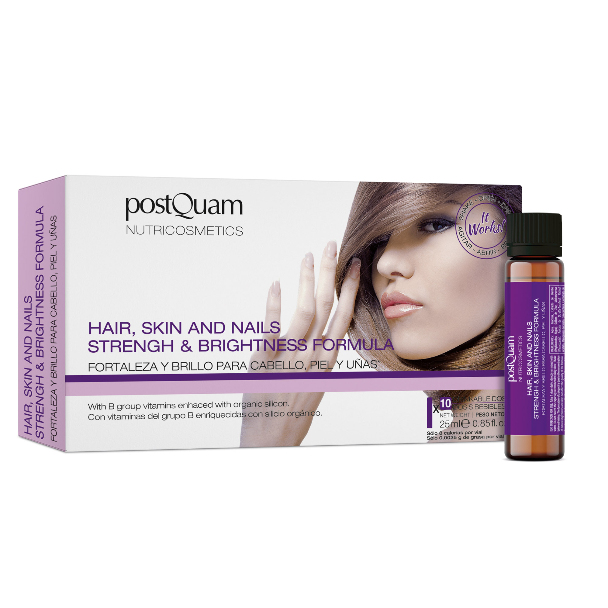 Thumbnail - HAIR, SKIN AND NAILS STRENGH & BRIGHTNESS FORMULA - KRAFT U. GLANZ FÜR HAARE, HAUT, NÄGEL 10 X 25 ML.