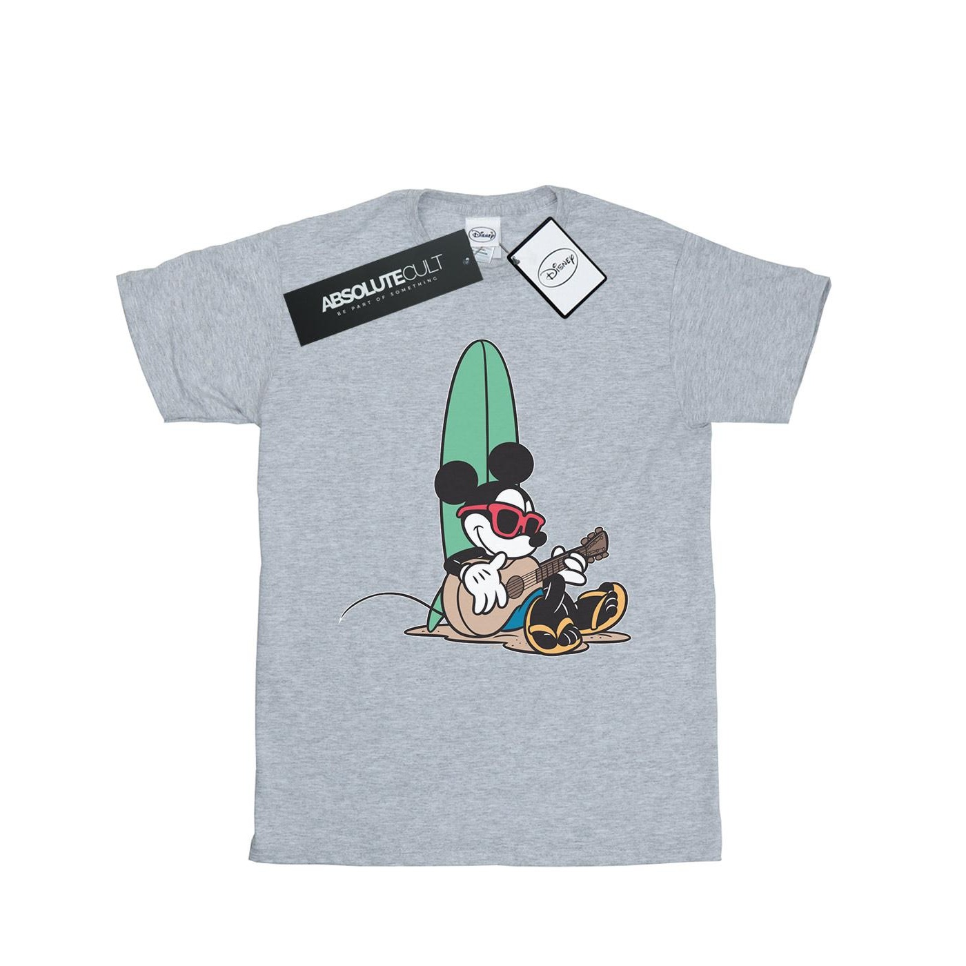 Thumbnail - Disney - "Surf And Chill" T-Shirt für Herren (Grau)