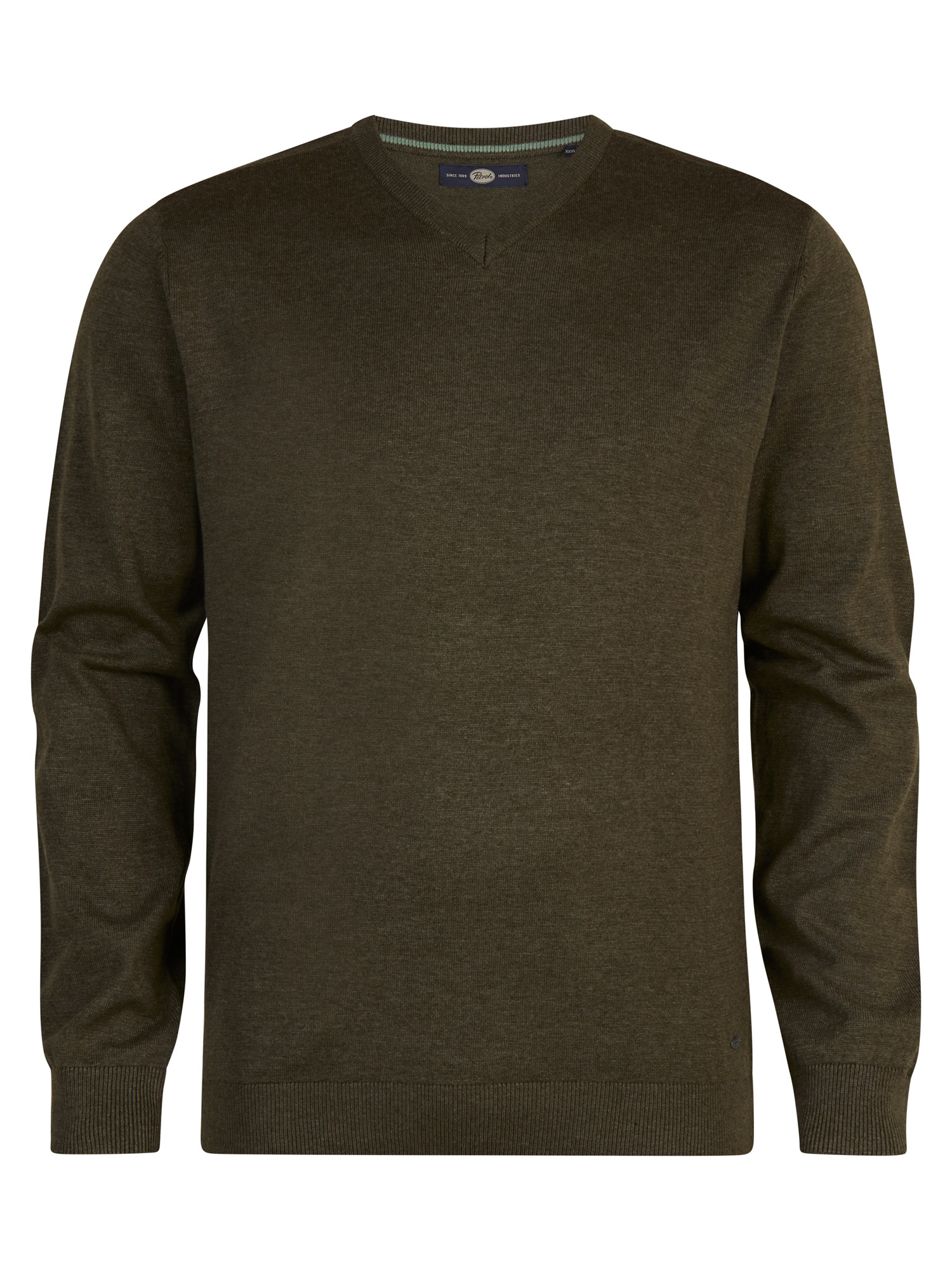 Thumbnail - Petrol Industries - Feinstrickpullover Plus Size Chugach Herren - Grün