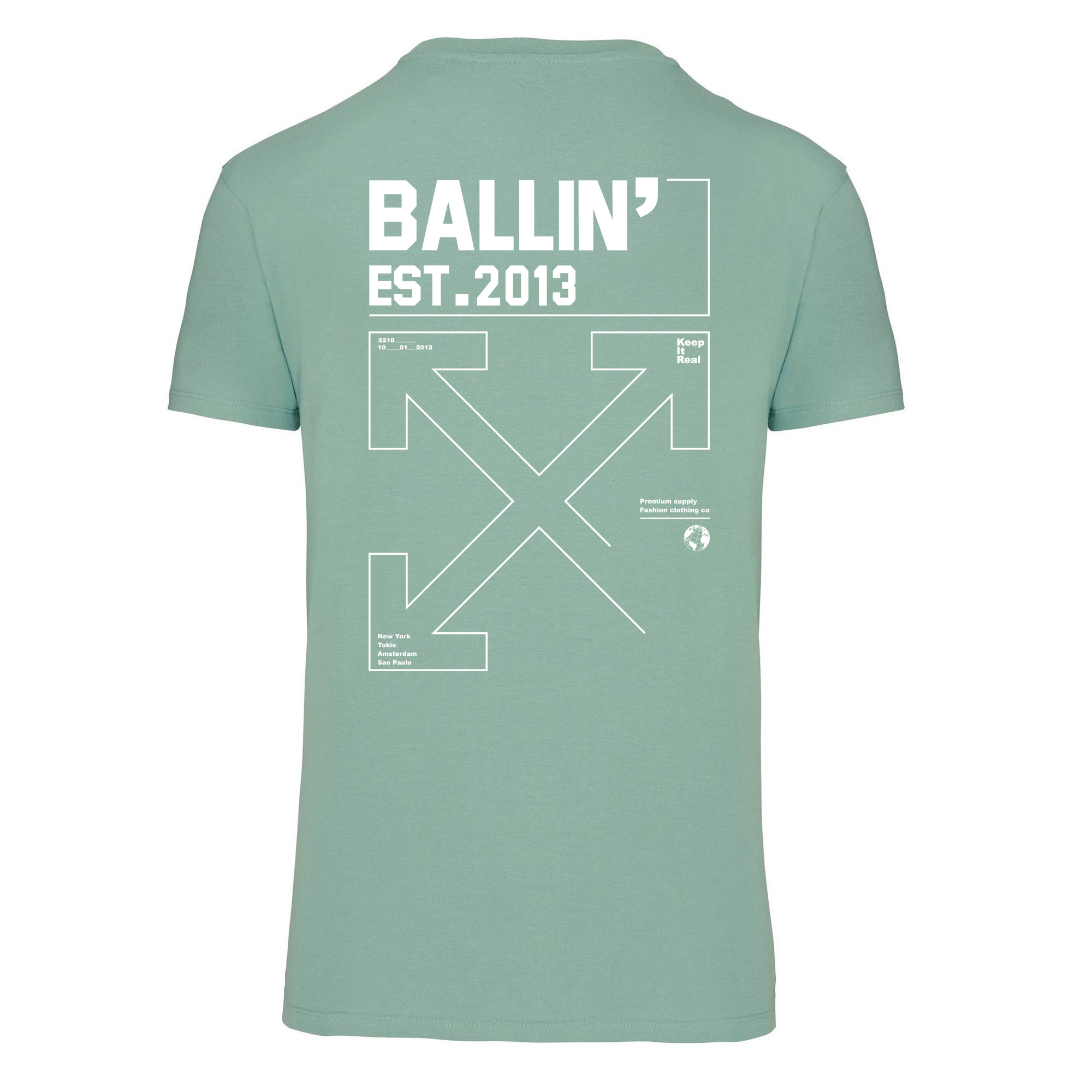 Ballin Est. 2013 Tee SS Backprint Cross Skjorta herr – bild 2