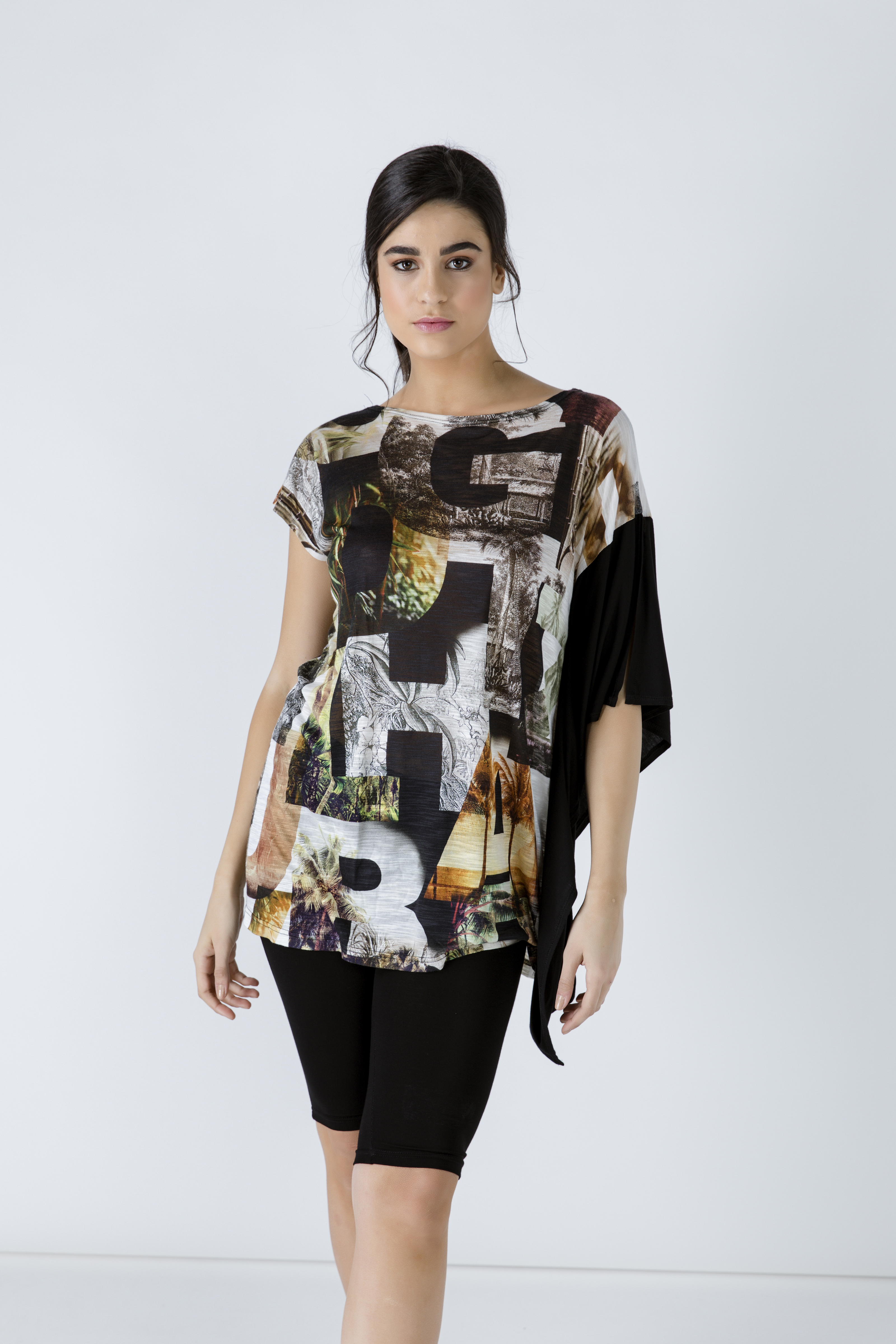 Thumbnail - Asymmetrische Print-Tunika