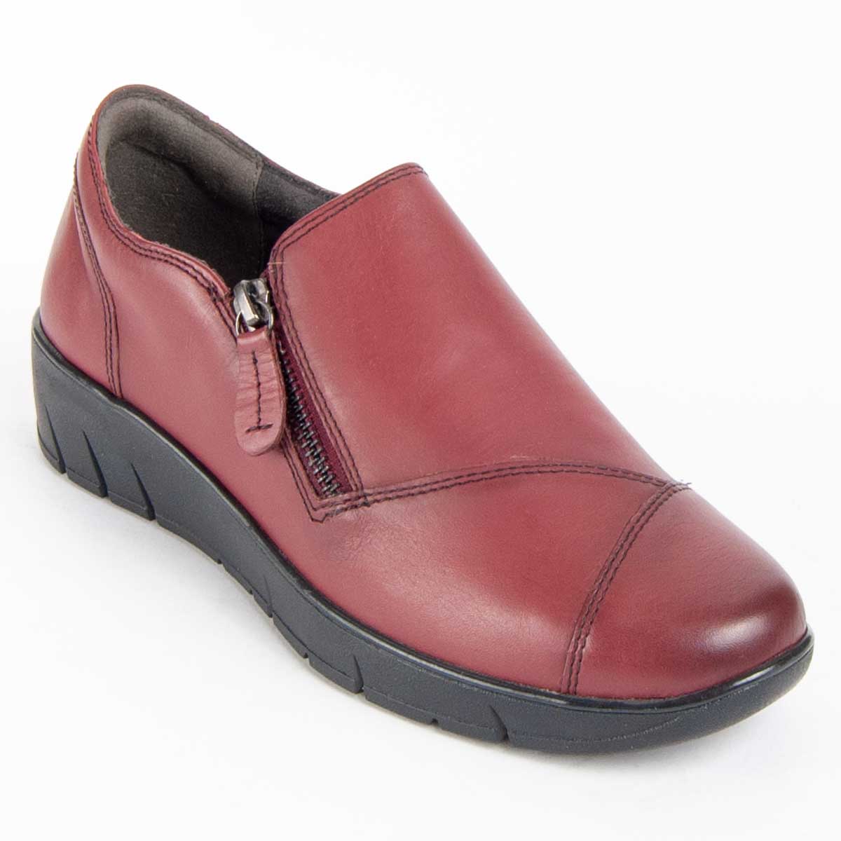 Purapiel Mocassin Ailina2 Bordeaux mockasiner dam – bild 2
