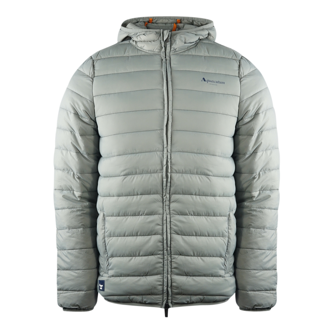 Thumbnail - Aquascutum London Logo Grau Active Hoodie Jacke