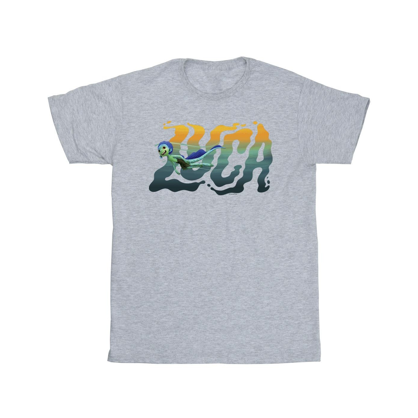 Thumbnail - Disney - "Luca Swim" T-Shirt für Herren (Grau)