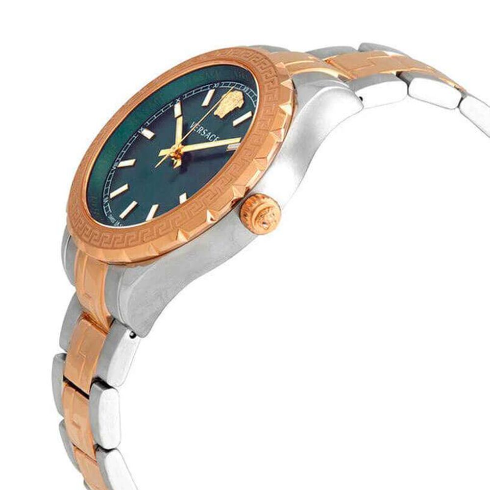 Versace V12050015 Hellenyium Two-Tone Green-klocka för damer – bild 2