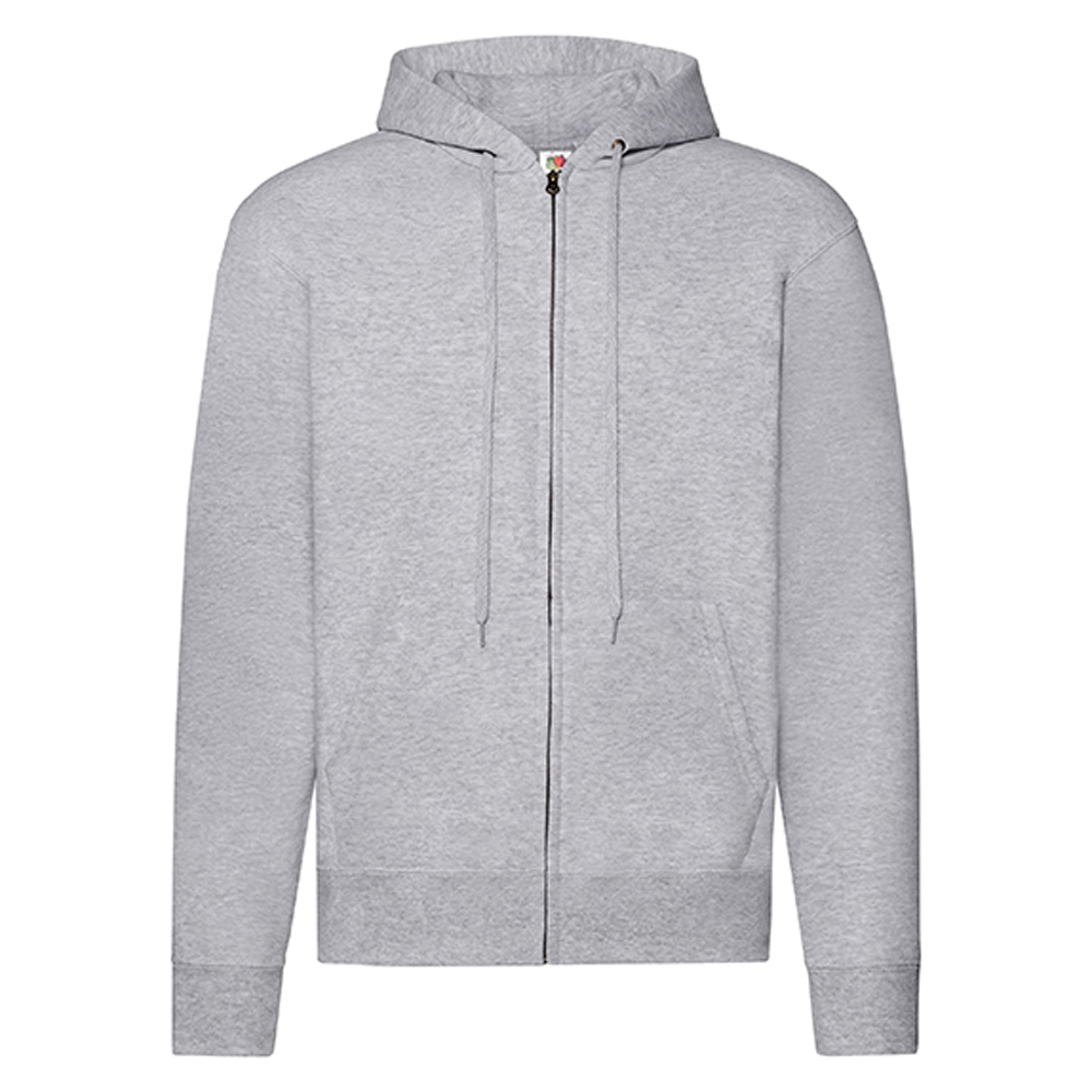 Fruit of the Loom - "Classic" Kapuzenjacke für Herren/Damen Unisex (Grau meliert)