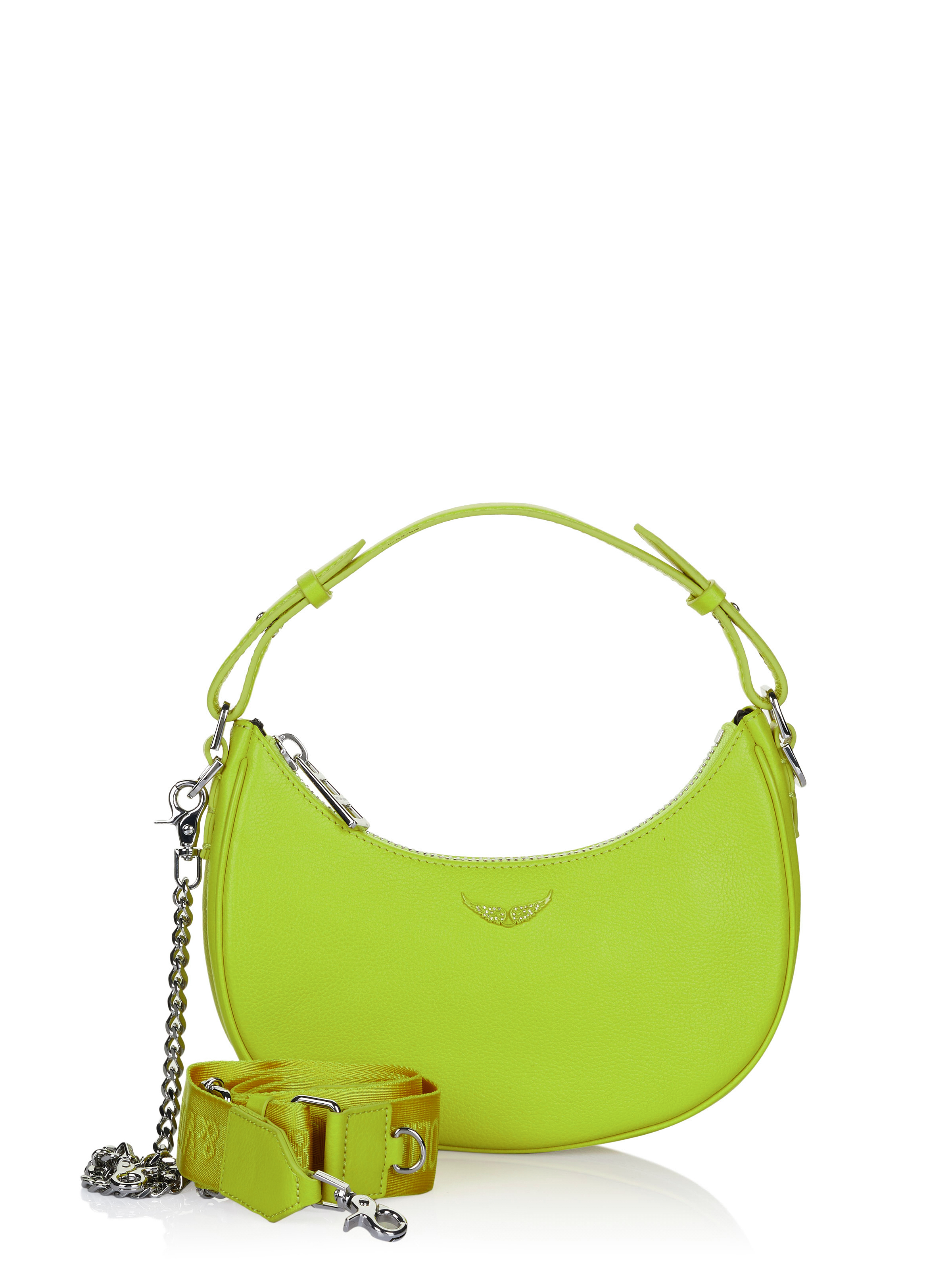 Thumbnail - Zadig Voltaire Moonrock Grained Tasche grün