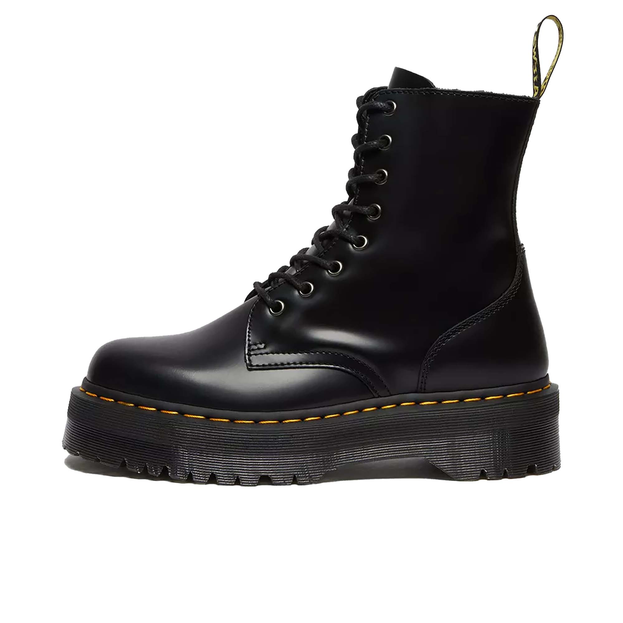 Thumbnail - Jadon Polierte Glatte Dr. Stiefel Martens Schwarz