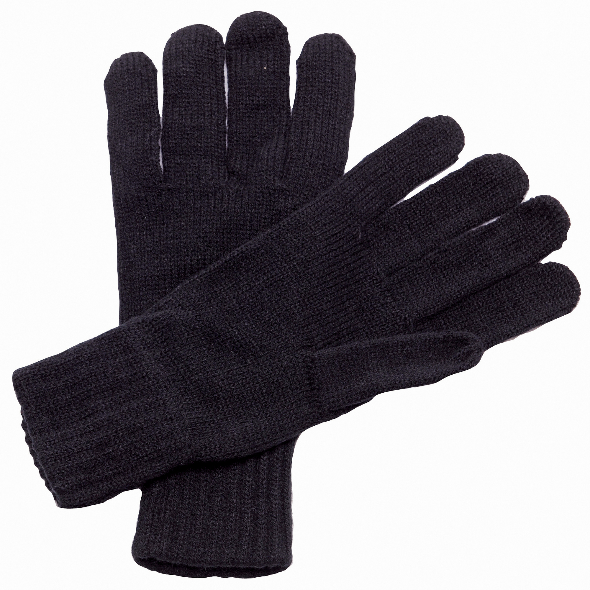Regatta Unisex Knitted Winter Gloves (Black) - One Size