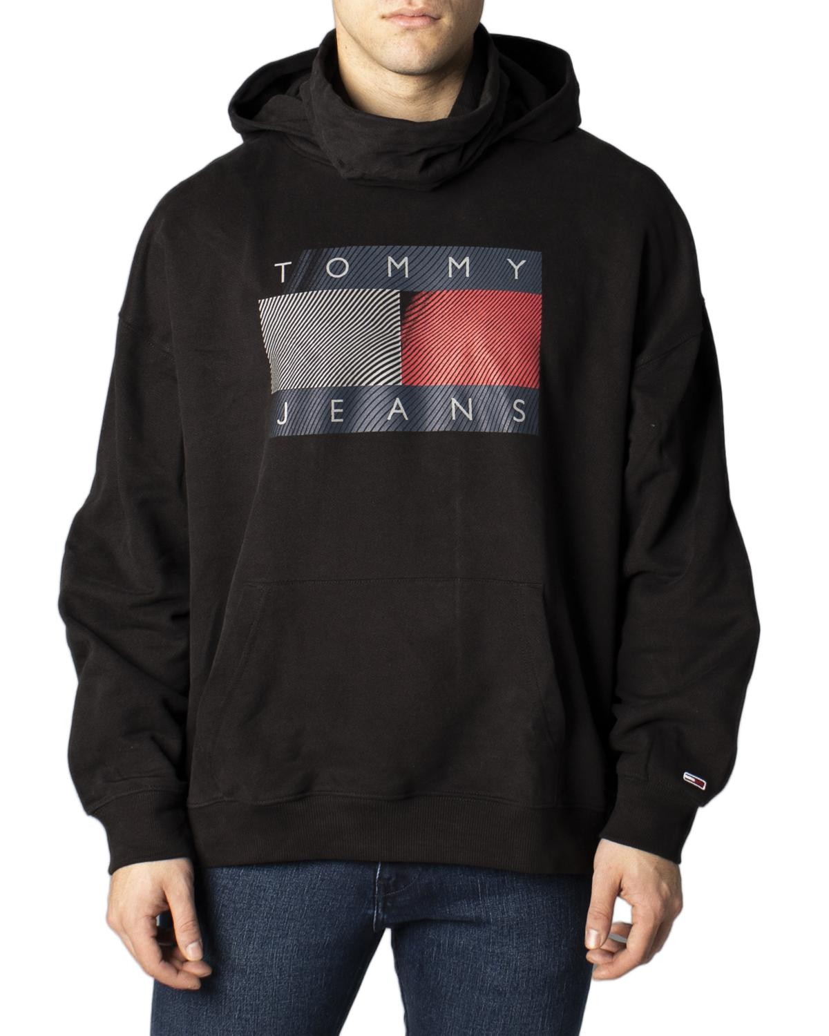 Tommy Hilfiger Jeans Herren Hoodie in Schwarz