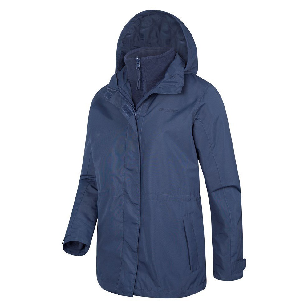 Mountain Warehou Dam/Ladies Fell 3 in 1 Vattenavvisande Jacka (Marin) – bild 2