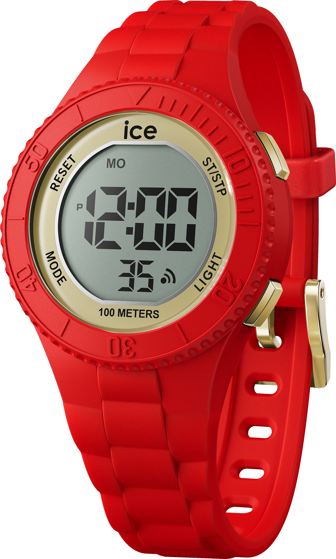 Ice Watch Ice Digit - Red Gold Rot Kind Armbanduhr 021620 - S
