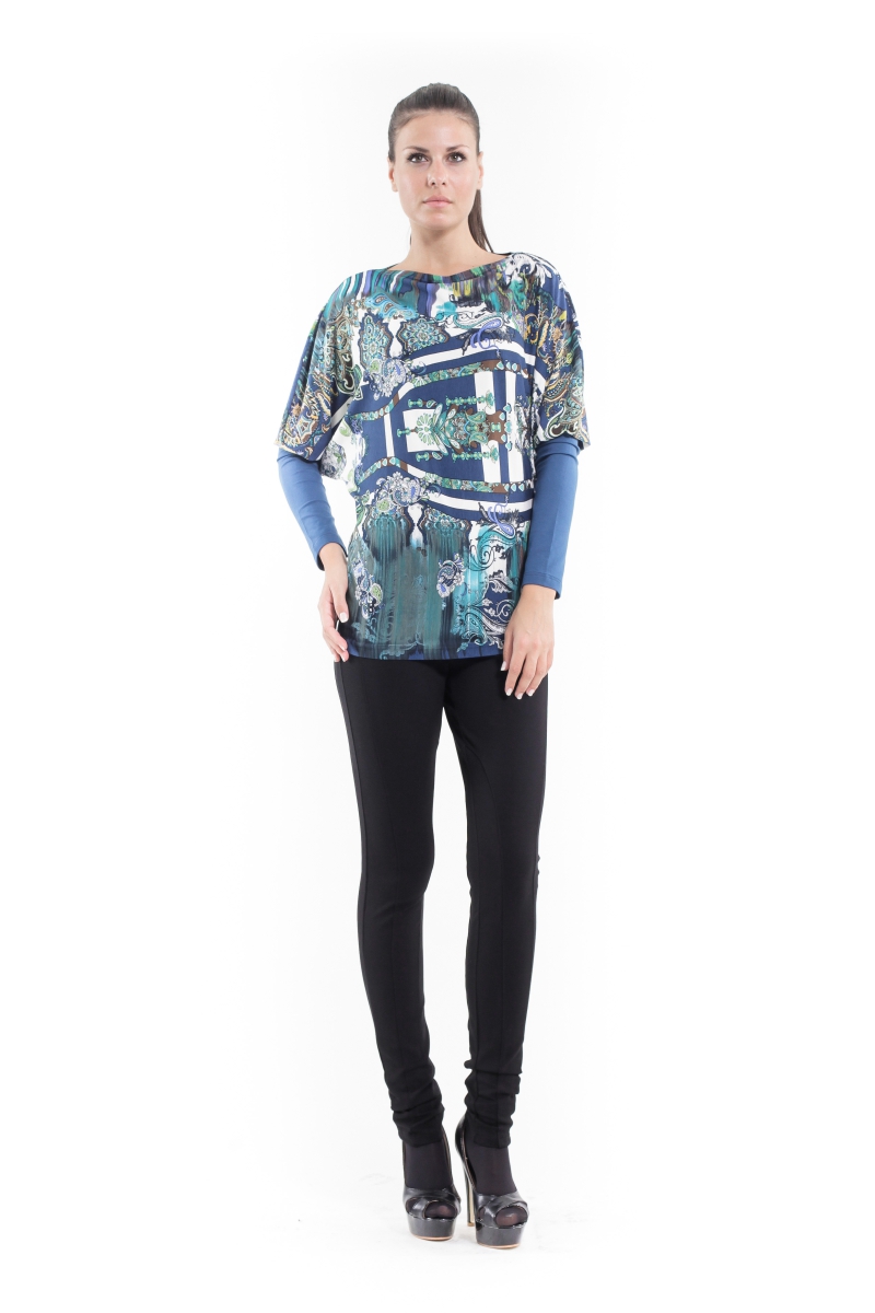 Zwevende Print Top