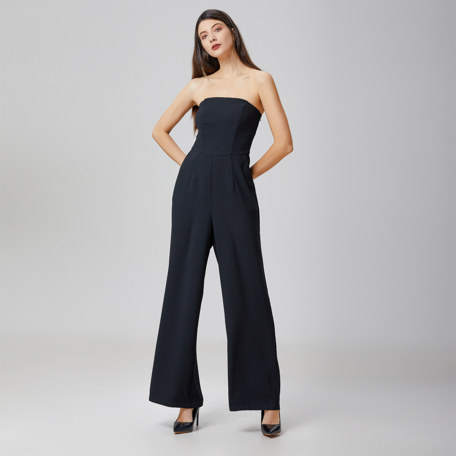 Minimalistische Bustier Jumpsuit-image