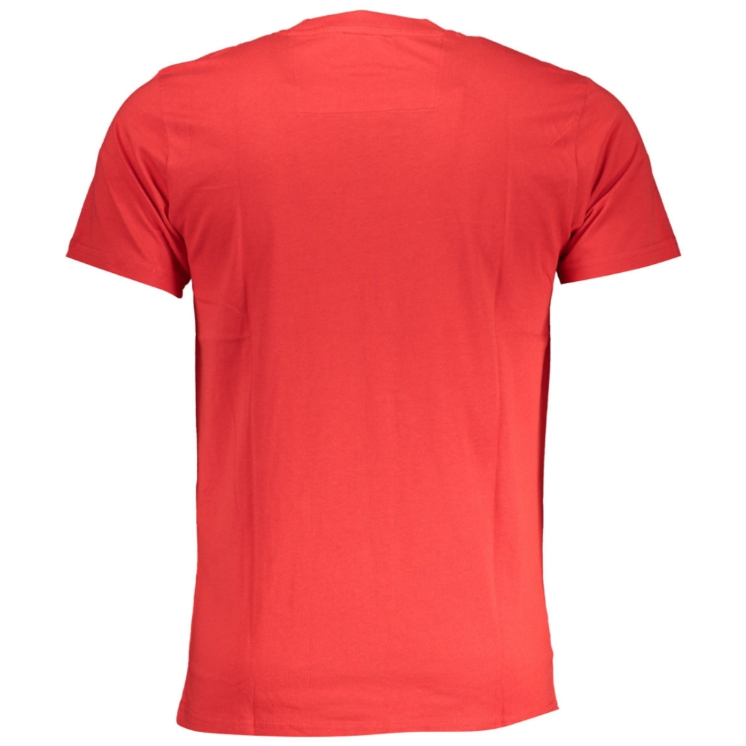 Cavalli Class Färgspill Logo Röd T-Shirt herr – bild 2