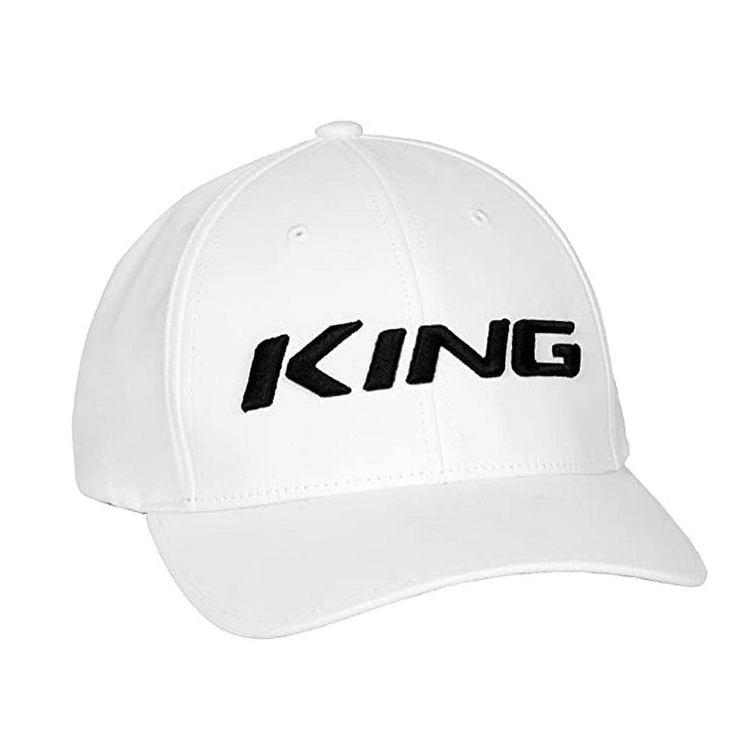 Thumbnail - Cobra King Pro Graphic Logo Flex Fit White Herren Golf Cap 909242 02