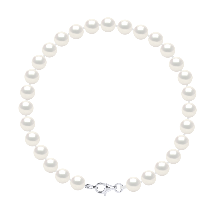 Thumbnail - DIADEMA - Armband - Echte Süßwasserperlen - Silber