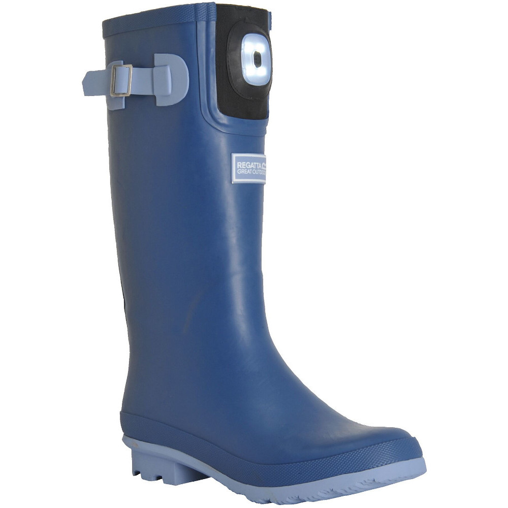 Regatta Womens Fairweather Brite Lite Torch Wellington Boots – Navy – Size UK 8