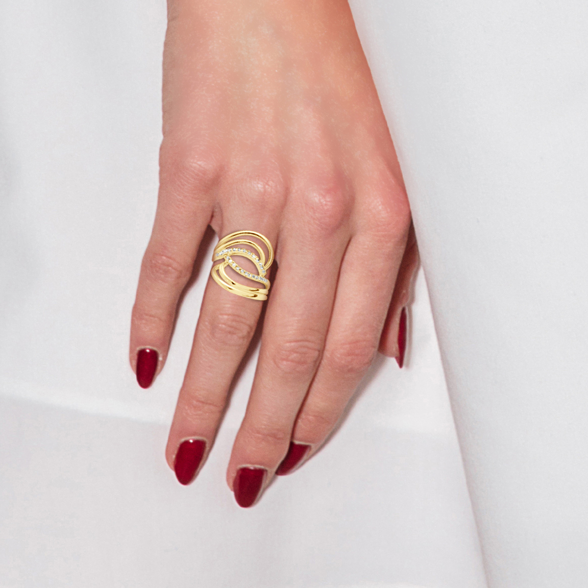 Diadema Ring Prestige Jewelery Diamanter Gult guld dam – bild 2